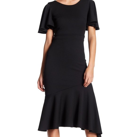 Just me |  Flared Mermaid Midi Dress - Picture 2 of 6